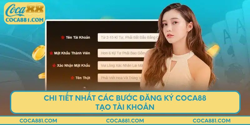 Chi tiết nhất các bước đăng ký COCA88 tạo tài khoản